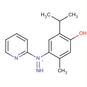 Phenol, 5-methyl-2-(1-methylethyl)-4-(2-pyridinylazo)- molecular structure