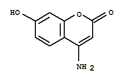 2H-1-Benzopyran-2-one, 4-amino-7-hydroxy- molecular structure
