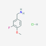 3-FLUORO-4-METHOXYBENZYL AMINE HCL molecular structure