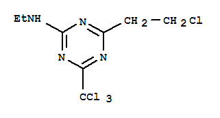 4-(2-chloroethyl)-N-ethyl-6-(trichloromethyl)-1,3,5-triazin-2-amine