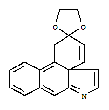 Dibenz[d,f]indol-2(1H)-one,cyclic 1,2-ethanediyl acetal molecular structure