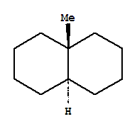 Naphthalene,decahydro-4a-methyl-, trans- molecular structure