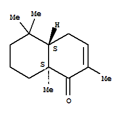 1(4H)-Naphthalenone,4a,5,6,7,8,8a-hexahydro-2,5,5,8a-tetramethyl-, (4aS,8aS)- molecular structure