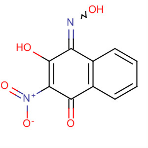 1,4-Naphthalenedione, 2-hydroxy-3-nitro-, 1-oxime molecular structure