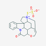 14-oxo-6-sulfonatosulfanyl-4a,5,5a,7,8,13a,15,15a,15b,16-decahydro-2h-4,6-methanoindolo[3,2,1-ij]oxepino[2,3,4-de]pyrrolo[2,3-h]quinoline-6-ium molecular structure