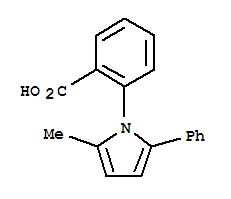 2-(2-Methyl-5-phenyl-1H-pyrrol-1-yl)benzoic acid molecular structure