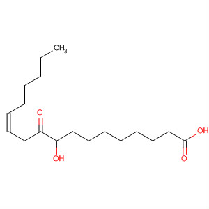 12-Octadecenoic acid, 9-hydroxy-10-oxo-, (12Z)- molecular structure
