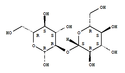 2-O-beta-D-glucopyranosyl-beta-D-glucopyranose molecular structure
