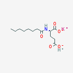 Potassium;hydron;(2s)-2-(octanoylamino)pentanedioate