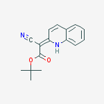 Tert-butyl (2z)-2-cyano-2-(1h-quinolin-2-ylidene)acetate molecular structure