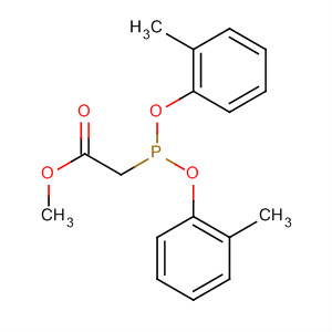 Acetic acid, [bis(2-methylphenoxy)phosphinyl]-, methyl ester molecular structure