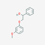 2-(3-methoxyphenoxy)-1-phenylethanol molecular structure
