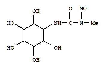 1-methyl-1-nitroso-3-(2,3,4,5,6-pentahydroxycyclohexyl)urea molecular structure