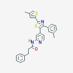 Benzenepropanamide,N-[4-[4-(3-methylphenyl)-2-[4-(methylthio)phenyl]-5-thiazolyl]-2-pyridinyl]-