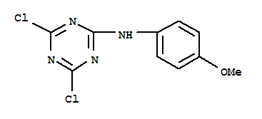 4,6-dichloro-N-(4-methoxyphenyl)-1,3,5-triazin-2-amine