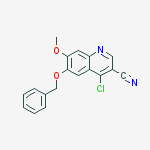 3-Quinolinecarbonitrile, 4-chloro-7-methoxy-6-(phenylmethoxy)-