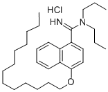 N,N-Dipropyl-4-tridecyloxynaphthamidine hydrochloride molecular structure