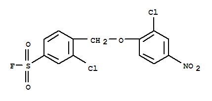 3-chloro-4-[(2-chloro-4-nitrophenoxy)methyl]benzenesulfonyl fluoride
