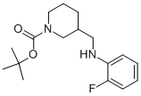 1-BOC-3-[(2-FLUORO-PHENYLAMINO)-METHYL]-PIPERIDINE molecular structure
