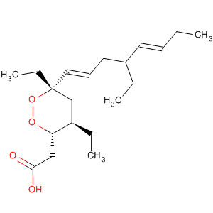 1,2-Dioxane-3-acetic acid,4,6-diethyl-6-[(1E,5E)-4-ethyl-1,5-octadienyl]-, (3S,4R,6S)- molecular structure