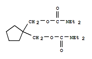 cyclopentane-1,1-diyldimethanediyl bis(diethylcarbamate) molecular structure
