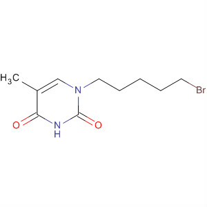 2,4(1H,3H)-Pyrimidinedione, 1-(5-bromopentyl)-5-methyl- molecular structure