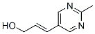 2-Propen-1-ol,3-(2-methyl-5-pyrimidinyl)-, (2E)- molecular structure