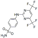 N-[4,6-Bis(trifluoromethyl)-2-pyrimidinyl]sulfanilamide molecular structure