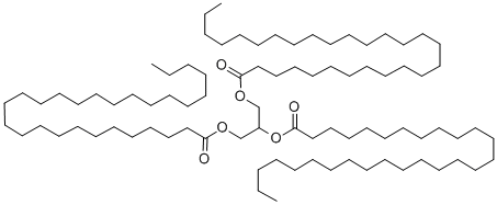 propane-1,2,3-triyl trioctacosanoate molecular structure