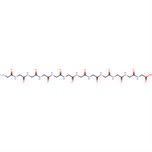 Glycine, glycylglycylglycylglycylglycylglycylglycylglycylglycylglycylglycyl- molecular structure