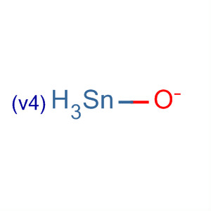 Stannate(1-), trihydro- molecular structure