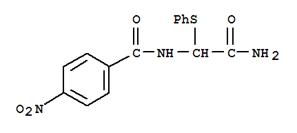 N-[2-amino-2-oxo-1-(phenylsulfanyl)ethyl]-4-nitrobenzamide
