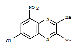 7-chloro-2,3-dimethyl-5-nitroquinoxaline molecular structure