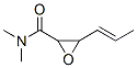2-Oxiranecarboxamide,N,N-dimethyl-3-(1-propen-1-yl)- molecular structure