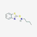 2-benzothiazolesulfenamide, N-butyl- molecular structure