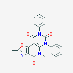2,5-dimethyl-6,8-diphenyl-[1,3]oxazolo[1,2]pyrido[4,5-b]pyrimidine-4,7,9-trione molecular structure