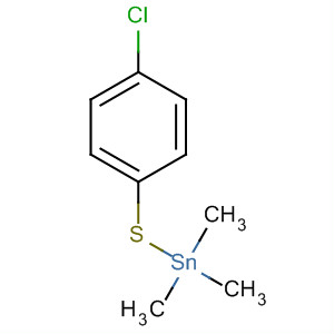 Stannane, [(4-chlorophenyl)thio]trimethyl- molecular structure