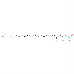 Glycine, N-(2-hydroxyhexadecyl)-N-methyl-, monosodium salt molecular structure