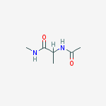 2-acetamido-N-methyl-propanamide molecular structure