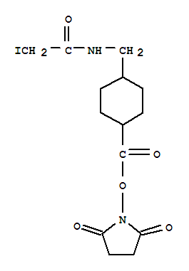 4-(iodoacetamidomethyl)cyclohexanecarboxylic Acid-NHS molecular structure