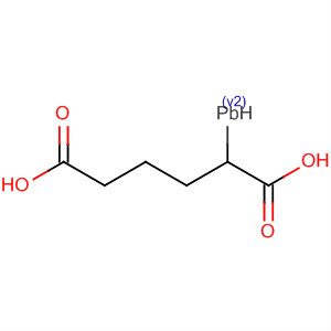 Hexanedioic acid, lead salt molecular structure