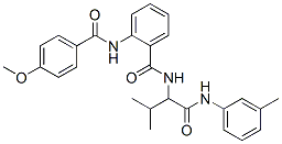 BENZAMIDE, 2-[(4-METHOXYBENZOYL)AMINO]-N-[2-METHYL-1-[[(3-METHYLPHENYL)AMINO]CARBONYL]PROPYL]-