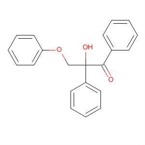 1-Propanone, 2-hydroxy-3-phenoxy-1,2-diphenyl- molecular structure