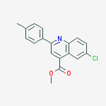 Methyl 6-chloro-2-(4-methylphenyl)-4-quinolinecarboxylate