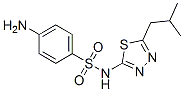 4-amino-N-[5-(2-methylpropyl)-1,3,4-thiadiazol-2-yl]benzenesulfonamide molecular structure