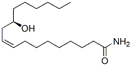 [R-(Z)]-12-hydroxy-9-octadecenamide molecular structure