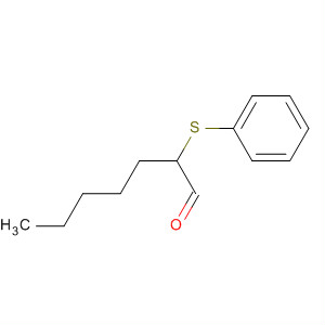 Heptanal, 2-(phenylthio)- molecular structure