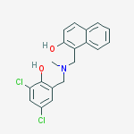 1-{[(3,5-dichloro-2-hydroxybenzyl)(methyl)amino]methyl}naphthalen-2-ol