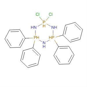 1,3,5,2,4,6-Triazatriphosphorine,2,2-dichloro-2,2,4,4,6,6-hexahydro-4,4,6,6-tetraphenyl- molecular structure