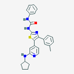 N-[5-(2-CYCLOPENTYLAMINO-4-PYRIDYL)-4-(3-METHYLPHENYL)-1,3-THIAZOL-2-YL]-N'-PHENYLUREA